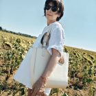 ESLO Luna Krém női bőr válltáska