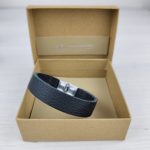 Eslo Men's Leather Bracelet Black