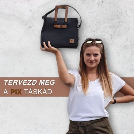 Eslo Pix egyedi hazai designer női bőr kistáska, prémium minőség, kézzel készített egyedi dizájn.