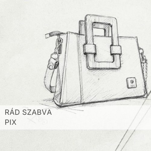 Eslo Pix egyedi hazai designer női bőr kistáska, prémium minőség, kézzel készített egyedi dizájn.