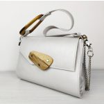 ESLO Luna pearlescent women's leather side bag LIMITED