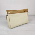 ESLO Pure Krém női bőr pipere alkalmi táska