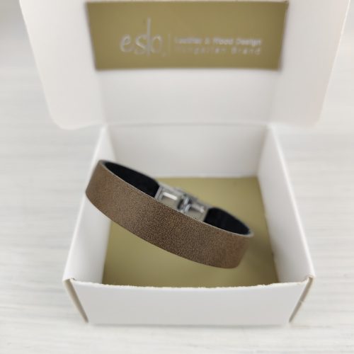 Eslo Női Bőr Karkötő Batik Barna