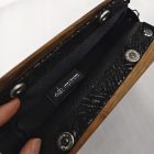 ESLO Pure Fekete "csíkos" női bőr pipere alkalmi táska LIMITED