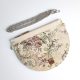 Eslo Manci hazai designer női  krém gobelin bőr mini clutch, prémium minőség, kézzel készített egyedi dizájn.