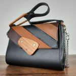 Eslo Columbia hazai designer női  oscuro bőr oldaltáska, prémium minőség, kézzel készített egyedi dizájn.