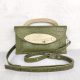Eslo Mio Variable Green Croco Women's Leather Mini Bag LIMITED