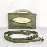 Eslo Mio Variable Green Croco Women's Leather Mini Bag LIMITED