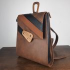 Eslo Columbia hazai designer női rosado bőr hátitáska, hátizsák, prémium minőség, kézzel készített egyedi dizájn.