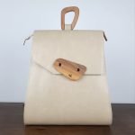 Luna pearlescent women's leather backpack LIMITED