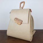 Luna pearlescent women's leather backpack LIMITED
