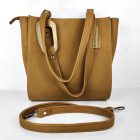 ESLO Luna Karamell női bőr válltáska