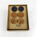 Eslo fülbevaló szett fekete