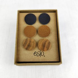 Eslo fülbevaló szett fekete