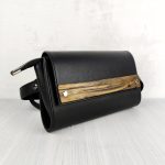 Eslo Black Leather Belt Bag