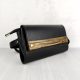 Eslo Black Leather Belt Bag