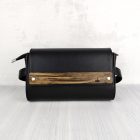 Eslo Fekete Bőr Övtáska