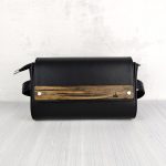 Eslo Black Leather Belt Bag