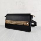 Eslo Fekete Bőr Övtáska