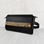 Eslo Black Leather Belt Bag