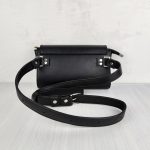 Eslo Black Leather Belt Bag