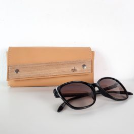 ESLO Camel Leather Eyewear Case