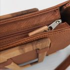 Eslo Pix 4in1 hazai designer női karamell bőr kistáska, prémium minőség, kézzel készített egyedi dizájn.