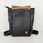 Eslo Pure Fekete Női Bőr Hátitáska