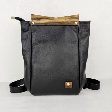 Eslo Pure Fekete Női Bőr Hátitáska