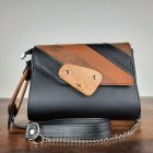 Eslo Columbia hazai designer női  colorado bőr oldaltáska, prémium minőség, kézzel készített egyedi dizájn.