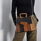 Eslo Columbia hazai designer női cali bőr oldaltáska, prémium minőség, kézzel készített egyedi dizájn.