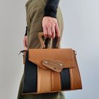 Eslo Columbia hazai designer női cartagena bőr oldaltáska, prémium minőség, kézzel készített egyedi dizájn.