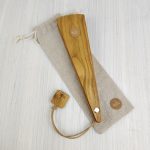 Eslo Apricot Fan with Burgundy Leather LIMITED