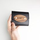 Eslo Fekete bőr pénztárca mini