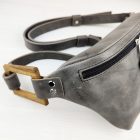 Eslo Roger bőr crossbody/övtáska szürke uniszex