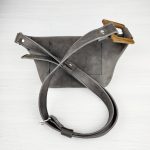 Eslo Roger Leather Crossbody/Waist Bag Grey Unisex