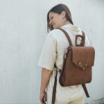 Eslo Luna Caramel Women's Leather Backpack LIMITED