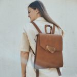 Eslo Luna Caramel Women's Leather Backpack LIMITED