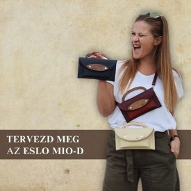 Eslo Mio egyedi hazai designer női bőr minitáska, prémium minőség, kézzel készített egyedi dizájn.