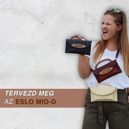 Eslo Mio egyedi hazai designer női bőr minitáska, prémium minőség, kézzel készített egyedi dizájn.