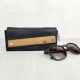 ESLO split black leather eyewear case LIMITED